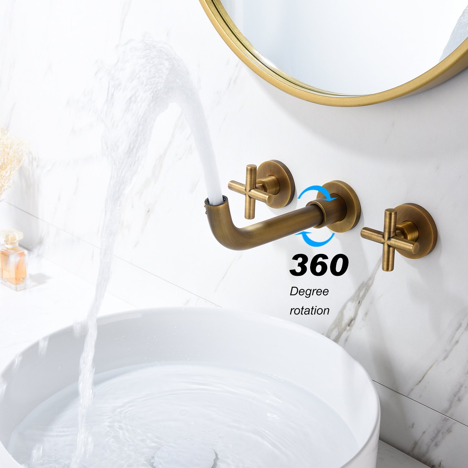 Bathroom Faucets, Wall-mounted Bathroom Sink Faucets - Image 7